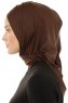 Isra Plain - Brown One-Piece Viskos Hijab