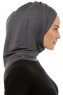 Isra Plain - Dark Grey One-Piece Viskos Hijab