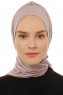 Isra Plain - Stone Grey One-Piece Viskos Hijab