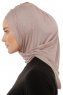 Isra Plain - Stone Grey One-Piece Viskos Hijab