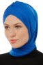 Isra Cross - Blue One-Piece Viskos Hijab