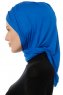 Isra Cross - Blue One-Piece Viskos Hijab