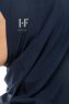 Hanfendy Plain Logo - Navy Blue One-Piece Hijab