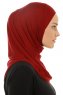Hanfendy Plain Logo - Bordeaux One-Piece Hijab