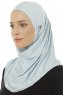 Hanfendy Plain Logo - Baby Blue One-Piece Hijab