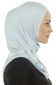 Hanfendy Plain Logo - Baby Blue One-Piece Hijab