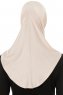 Hanfendy Plain Logo - Powder One-Piece Hijab