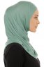 Hanfendy Plain Logo - Green One-Piece Hijab