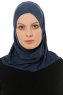 Hanfendy Cross Logo - Navy Blue One-Piece Hijab