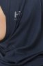 Hanfendy Cross Logo - Navy Blue One-Piece Hijab