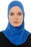 Hanfendy Cross Logo - Blue One-Piece Hijab