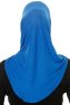 Hanfendy Cross Logo - Blue One-Piece Hijab