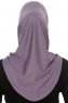 Hanfendy Cross Logo - Dark Purple One-Piece Hijab