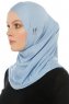 Hanfendy Cross Logo - Light Blue One-Piece Hijab