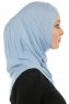 Hanfendy Cross Logo - Light Blue One-Piece Hijab