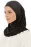 Micro Plain - Black One-Piece Hijab