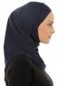 Micro Plain - Navy Blue One-Piece Hijab