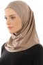Micro Plain - Dark Taupe One-Piece Hijab