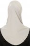 Micro Plain - Light Grey One-Piece Hijab