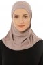 Micro Plain - Stone Grey One-Piece Hijab