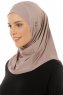 Micro Plain - Stone Grey One-Piece Hijab