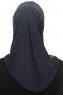 Micro Cross - Navy Blue One-Piece Hijab