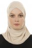 Micro Cross - Light Taupe One-Piece Hijab