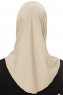 Micro Cross - Light Taupe One-Piece Hijab