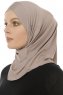 Micro Cross - Stone Grey One-Piece Hijab