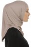 Micro Cross - Stone Grey One-Piece Hijab