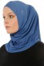 Micro Cross - Light Blue One-Piece Hijab