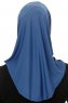 Micro Cross - Light Blue One-Piece Hijab