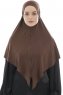 Ajda - Brown Zipper Hijab