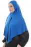 Ajda - Blue Zipper Hijab