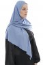 Ajda - Indigo Zipper Hijab