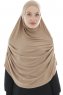 Roxelana - Light Brown Long Al Amira Hijab
