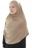 Roxelana - Light Brown Long Al Amira Hijab