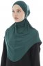 Sefa - Dark Green One-Piece Al Amira Hijab