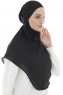 Ebrar - Black Crepe Chiffon Al Amira Hijab