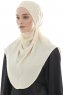 Ebrar - Light Beige Crepe Chiffon Al Amira Hijab