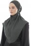 Ebrar - Khaki Crepe Chiffon Al Amira Hijab