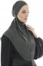 Ebrar - Khaki Crepe Chiffon Al Amira Hijab