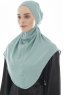 Ebrar - Mint Crepe Chiffon Al Amira Hijab