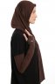 Azize - Brown Pro Scarf Sport Hijab Set