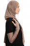 Azize - Dark Taupe Pro Scarf Sport Hijab Set