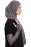 Azize - Dark Grey Pro Scarf Sport Hijab Set