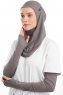 Bayda - Dark Grey Pro Sport Hijab Set