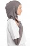 Bayda - Dark Grey Pro Sport Hijab Set