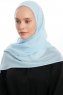 Eylem - Light Blue One Piece Chiffon Hijab