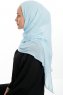 Eylem - Light Blue One Piece Chiffon Hijab